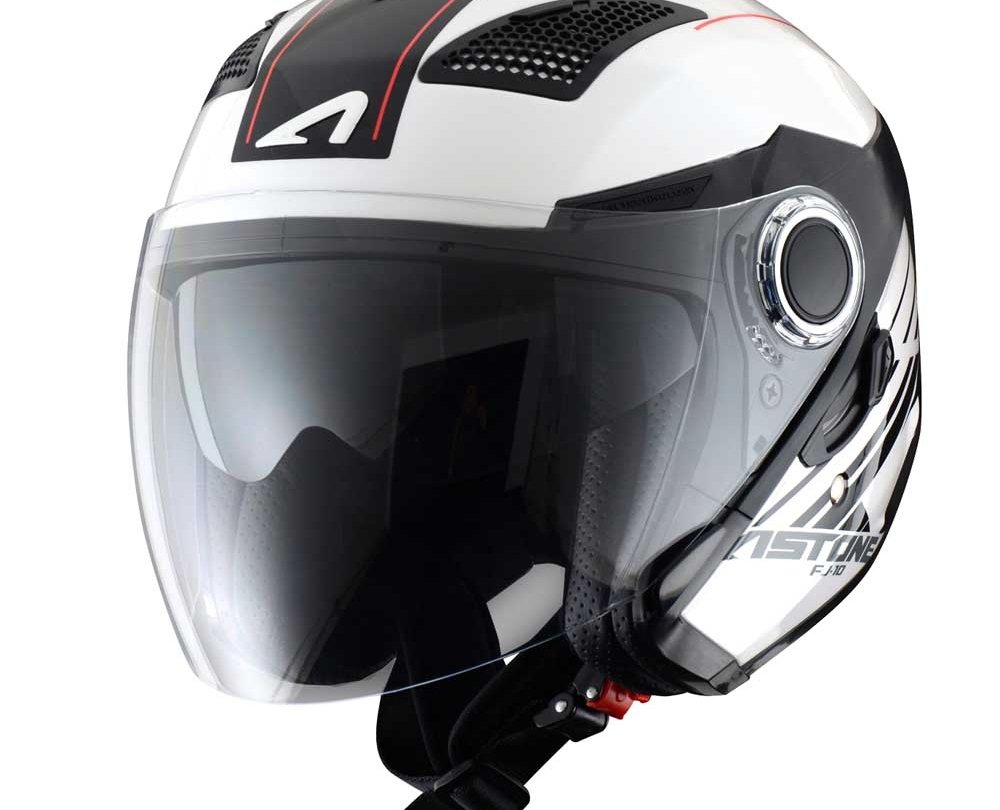 CASQUE ASTONE FJ10 FIBER GRAPHIC COLOR ESPADA BLACK/WHITE