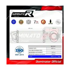 Pot d&rsquo;echapement Dominator DUCATI Multistrada 950 / 950 S 2017 – 2020 HP3