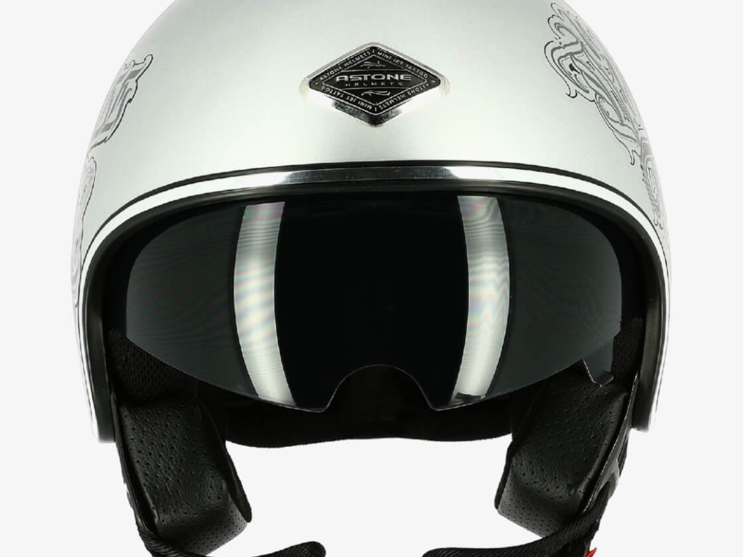 CASQUE ASTONE MINIJET 66 DIRTY THRILLS SILVER MAT