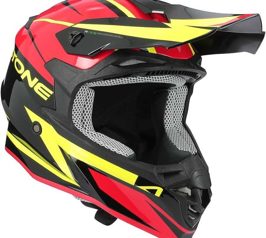 CASQUE ASTONE CROSS MX800 RACERS ROUGE/FLUO