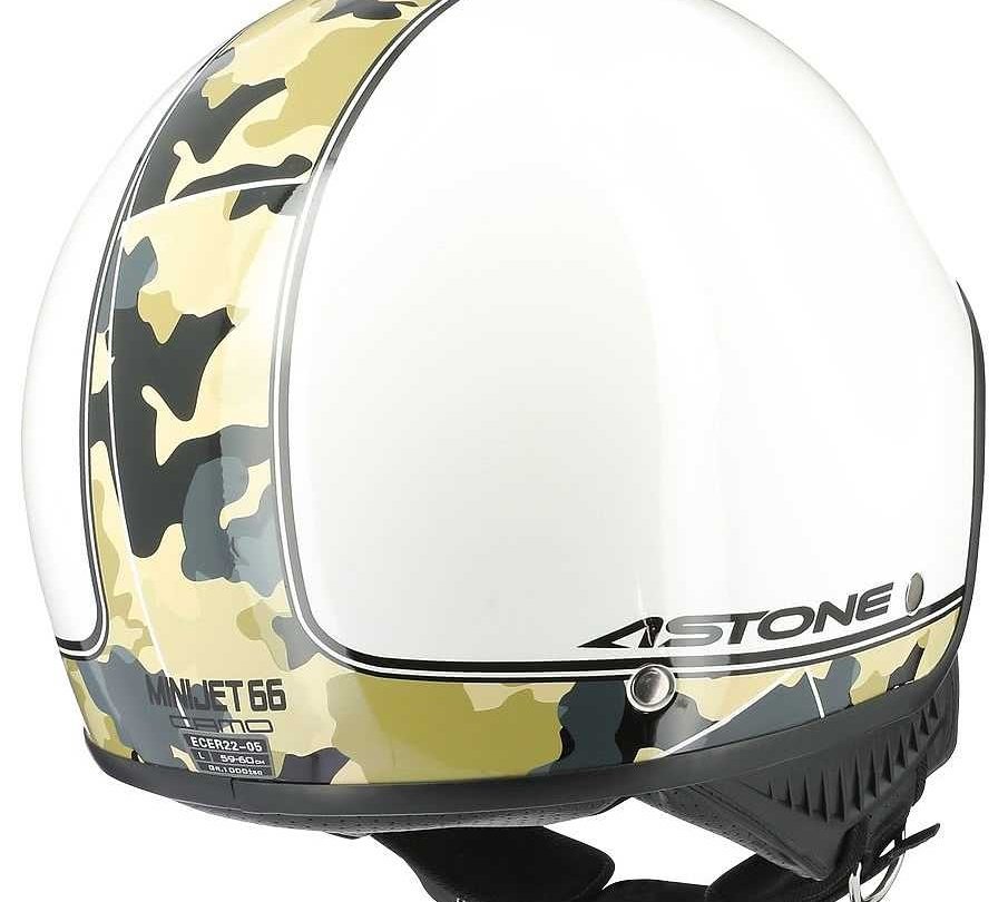 CASQUE ASTONE MINIJET 66 CAMO BLANC