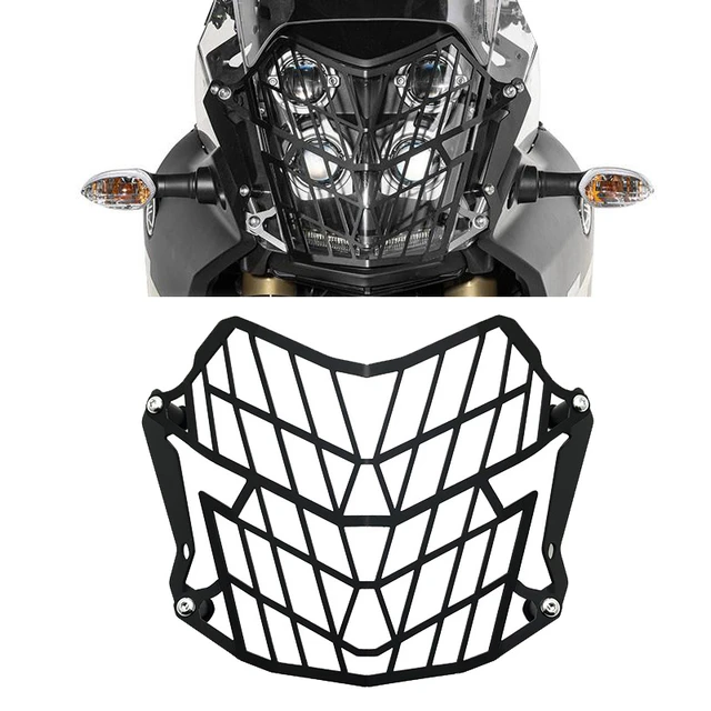 Protecteur De Phare Transparent Pour Yamaha Tenere 700 (2019-2022) - En Polycarbonate, Kit De Montage Inclus
