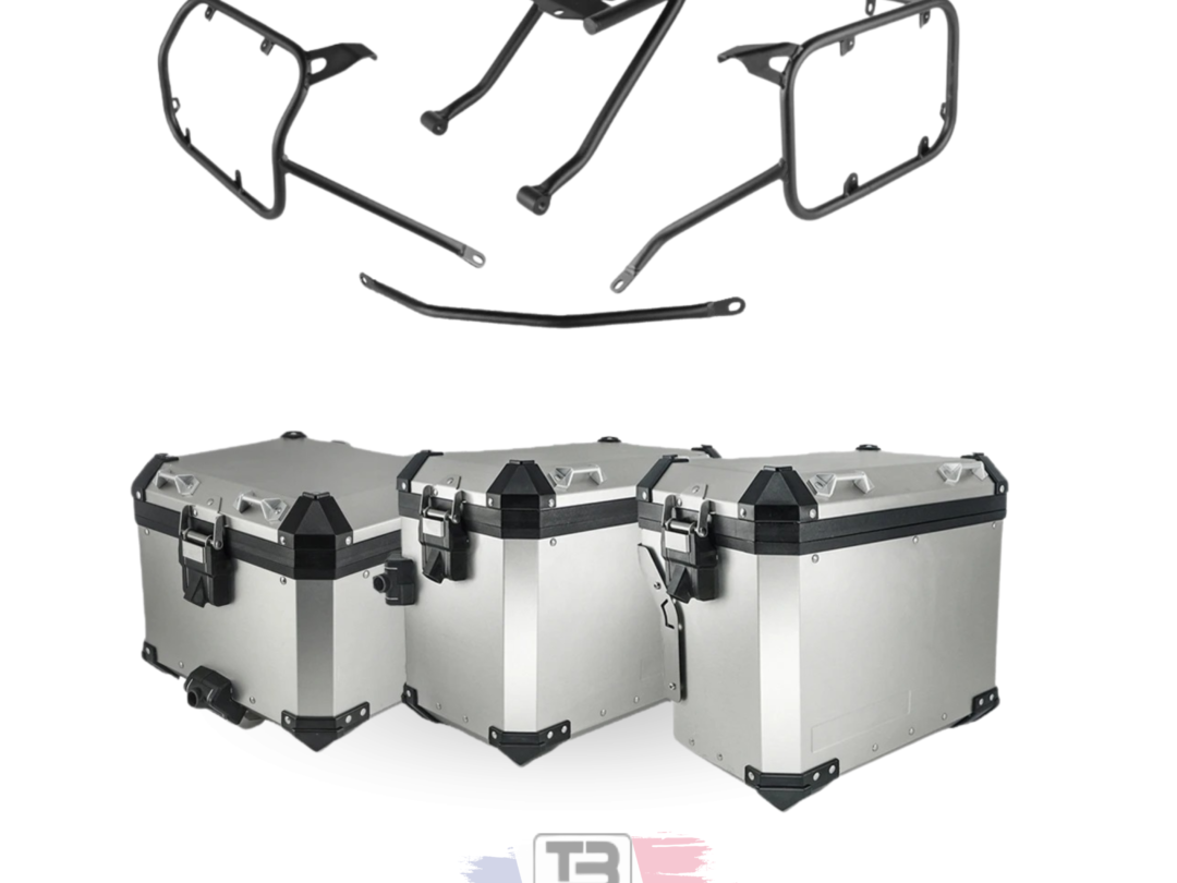 KIT VALISE ALUMINIUM BTECH PERFORMANCE SUZUKI VSTROM 1050 NOIR 40/40+45