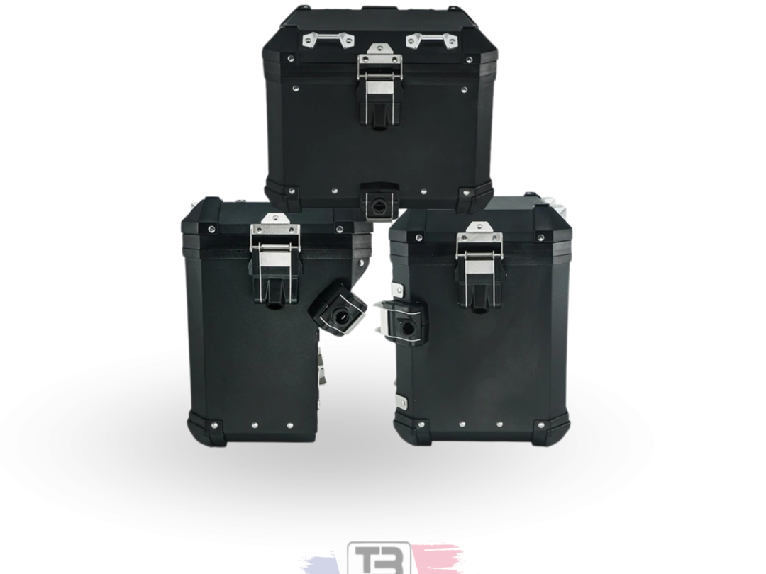 KIT VALISE ALUMINIUM BTECH PERFORMANCE SUZUKI VSTROM 1050 NOIR 40/40+45