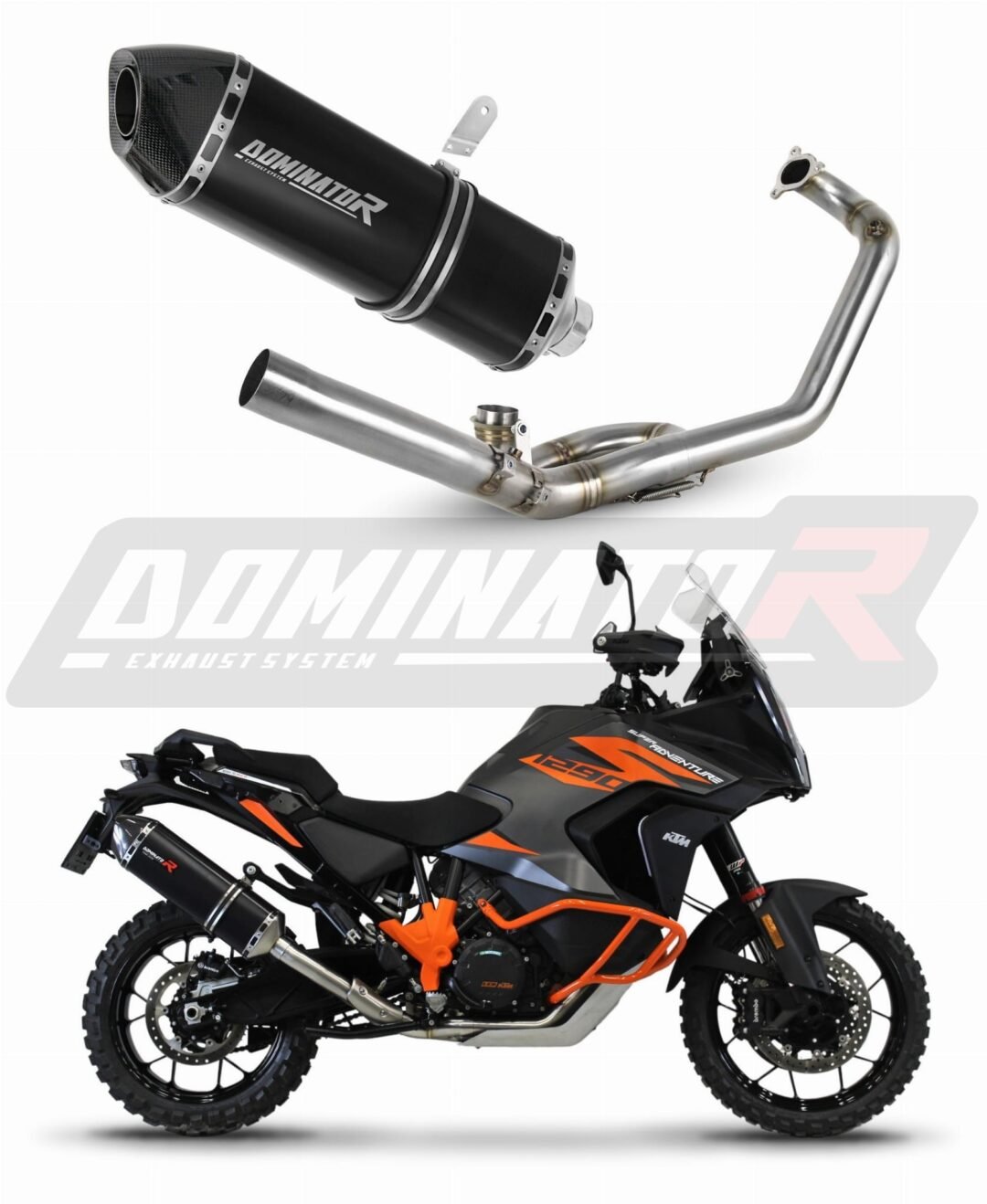 KTM-1290-Super-Adventure-2021–2022–Full–Exhaust-System–Muffler-Auspuff-Sportauspuff-Silencer-Echappement-Silencieux-Scarico-Scarichi-Escape-Collector-Manifold-Wydech-Tlumik-HP7–BLACK-DOMINATOR-x