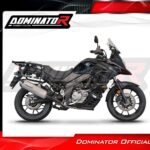 Suzuki-DL-650-V-Strom-2017—2022-EXHAUST-Muffler-Auspuff-Sportauspuff-Silencer-Echappement-Silencieux-Scarico-Scarichi-Escape-Wydech-Tlumik-HP7-Titanium-tytan-Dominator-Exhaust-System-3