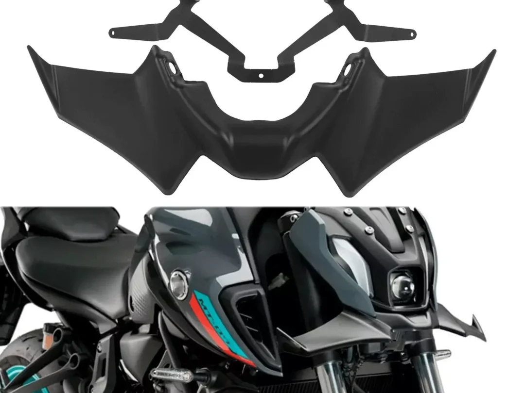 AILERON BEQUE AVANT AERO-TECH MT07 V3 2021-2023 NOIR