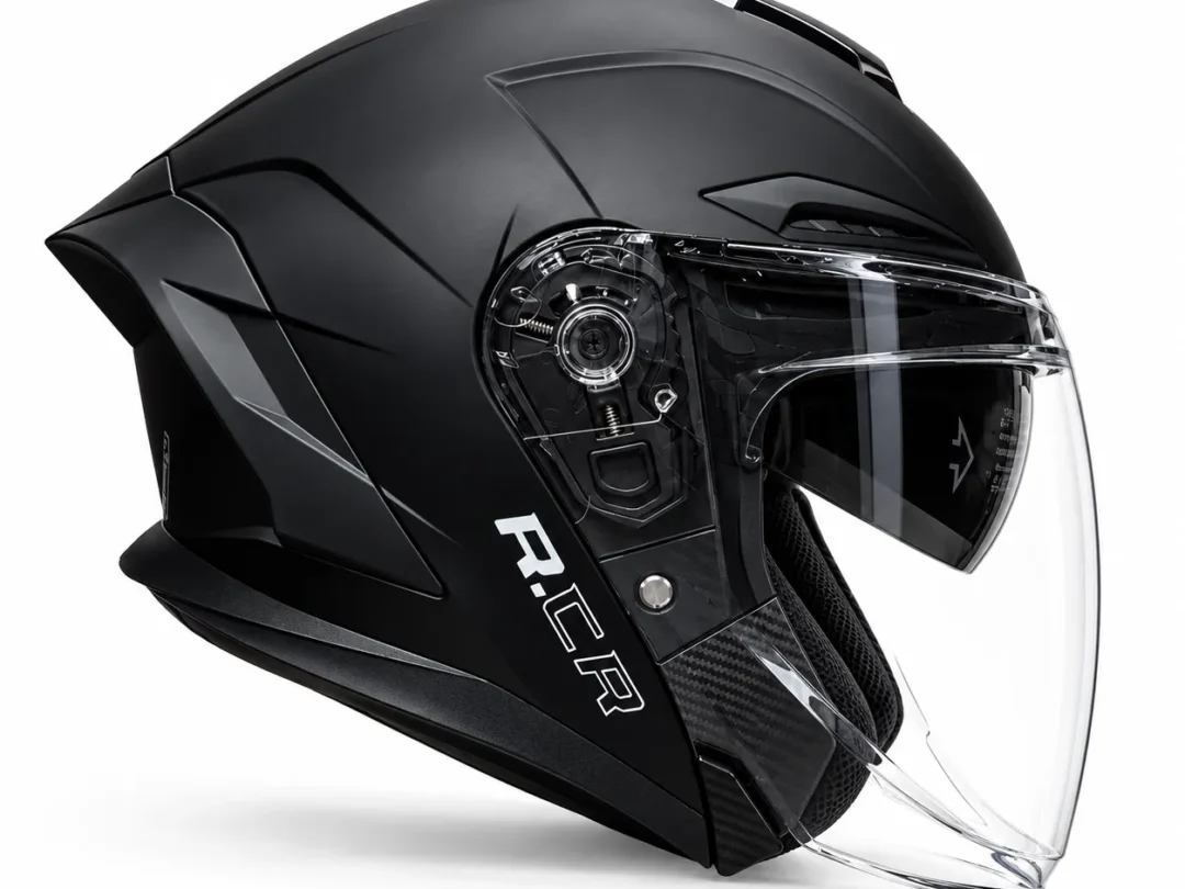CASQUE JET RIO RCR NOIR MATT