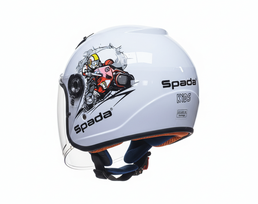 CASQUE SPADA KIDS BLANC