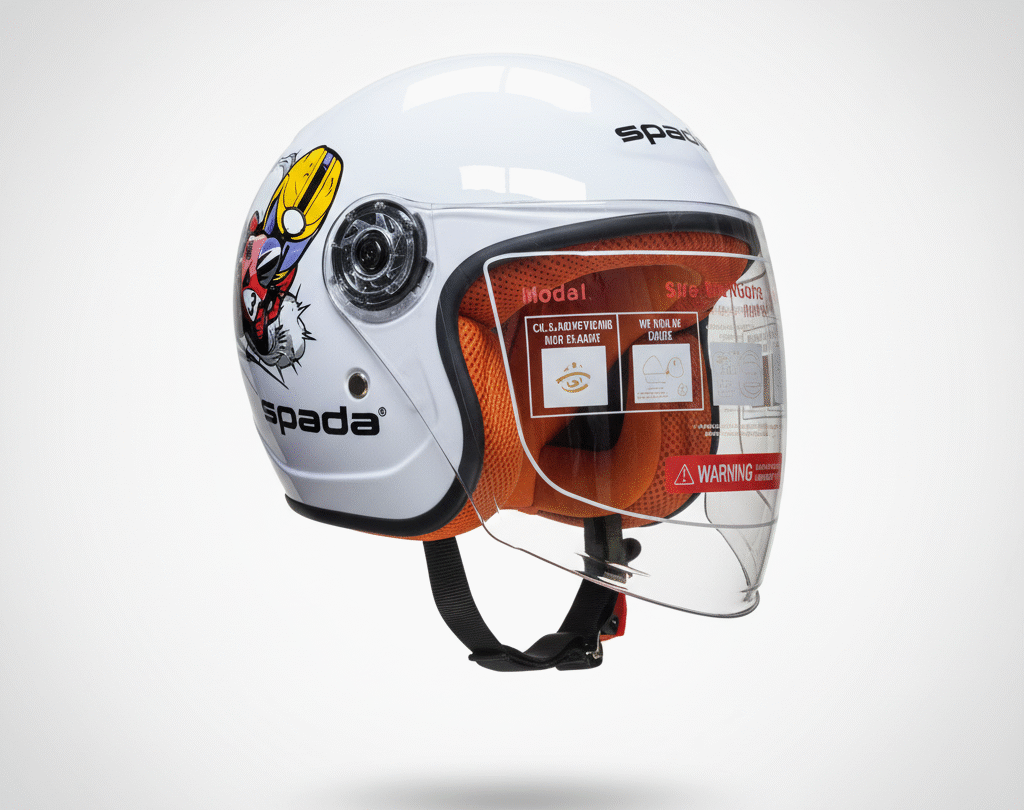 CASQUE SPADA KIDS BLANC