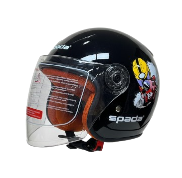 CASQUE SPADA KIDS NOIR