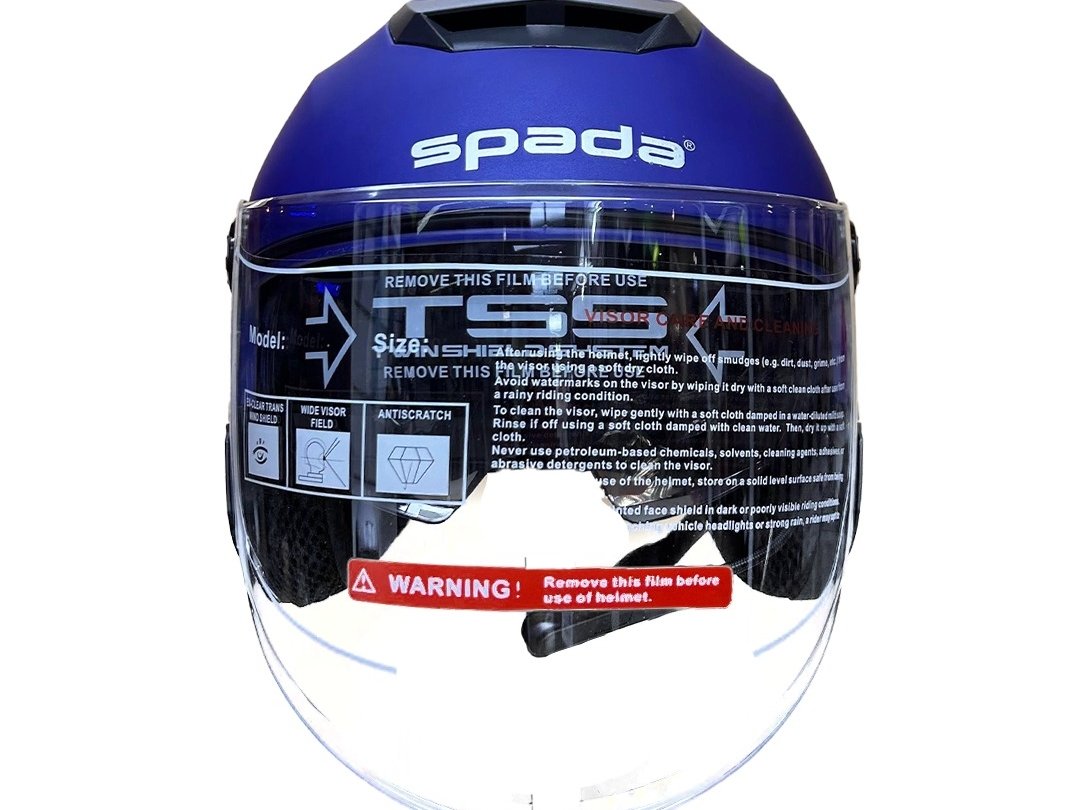 CASQUE SPADA TITAN BLEU + BLEUTOOTH GRATUIT