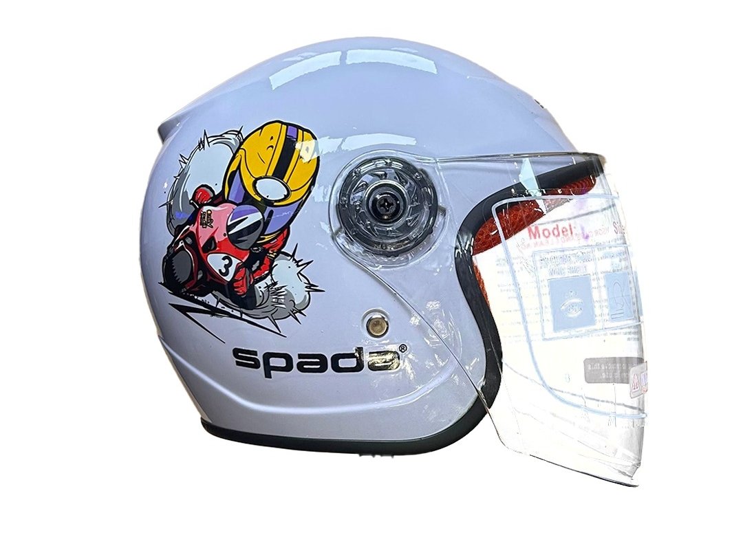 CASQUE SPADA KIDS BLANC