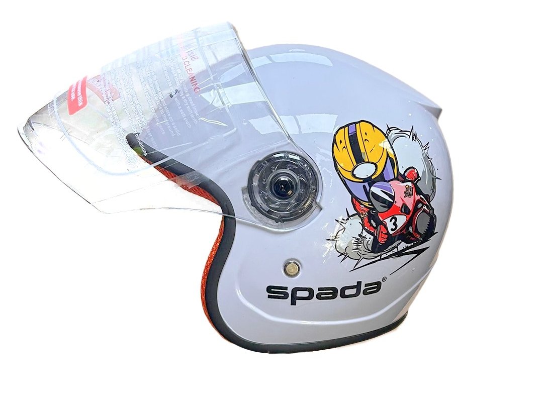 CASQUE SPADA KIDS BLANC