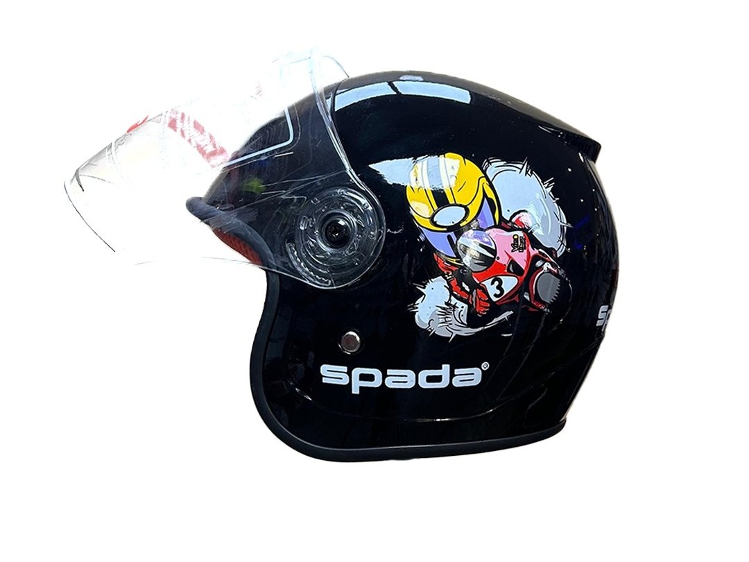 CASQUE SPADA KIDS NOIR