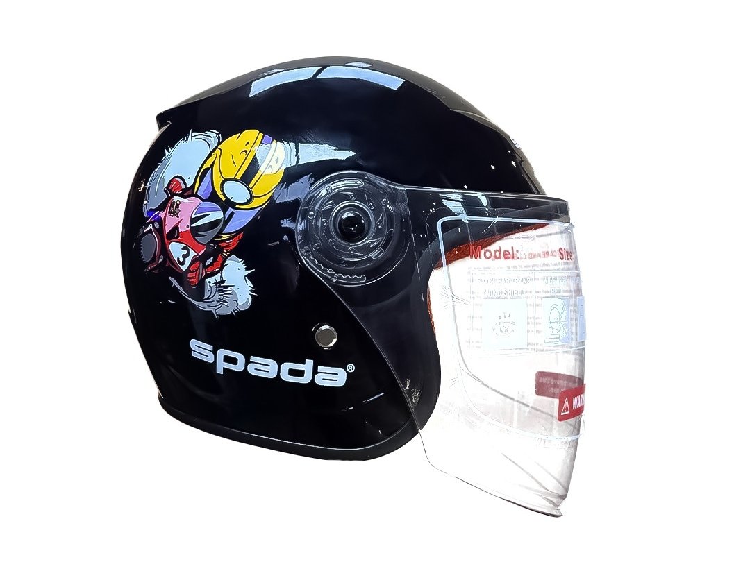 CASQUE SPADA KIDS NOIR