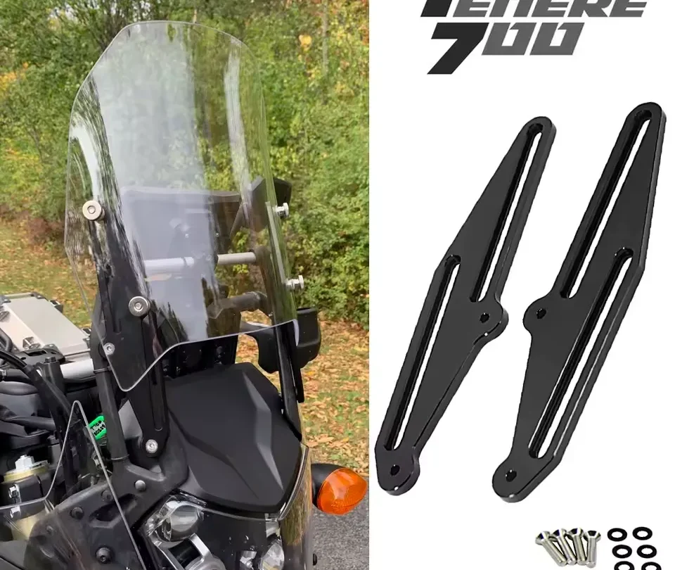 SUPPORT EXTENSION BULLE YAMAHA TENERE 700 NOIR
