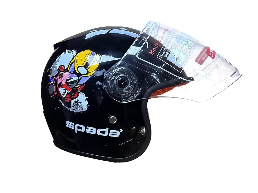 CASQUE SPADA KIDS NOIR