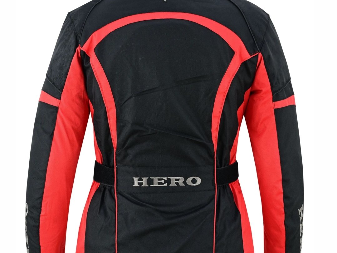 JACKET FEMME HERO HR-1005 NOIR/ROUGE