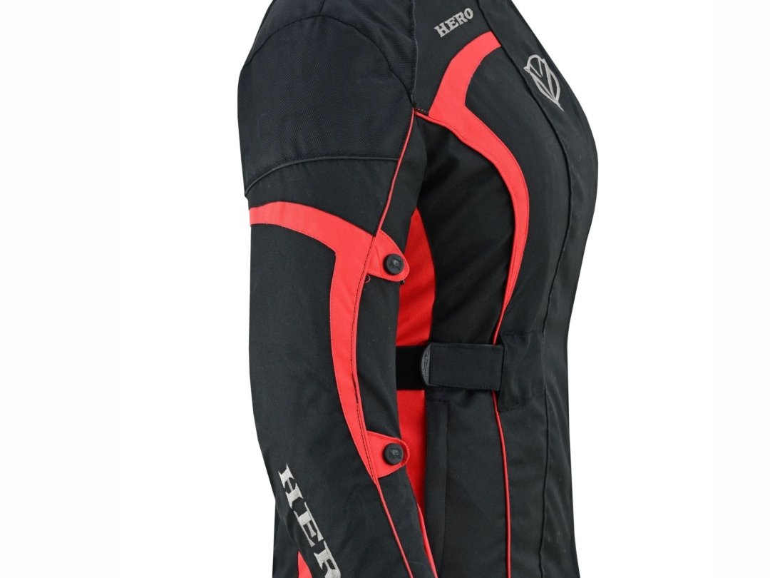 JACKET FEMME HERO HR-1005 NOIR/ROUGE