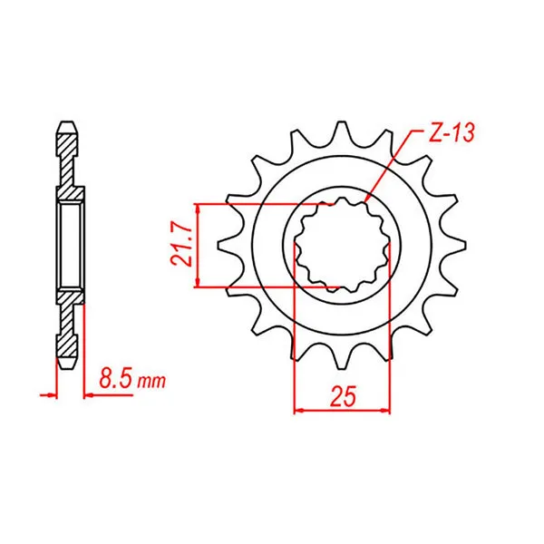 PIGNON MTX COMPATIBLE CST-1537:15