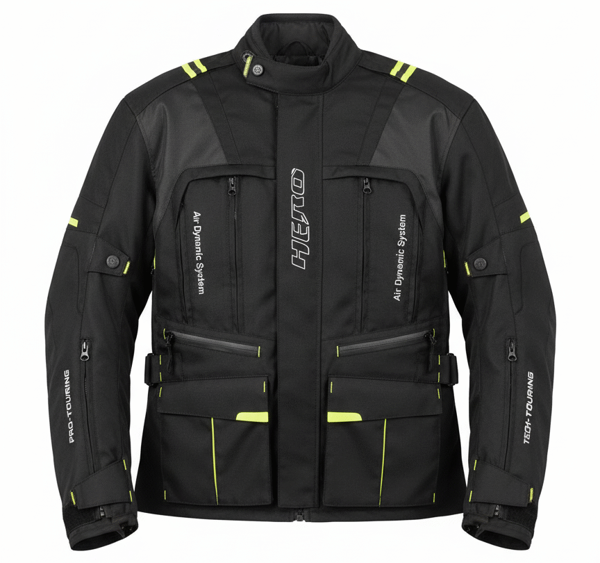 JACKET HOMME HERO HR-F16 NOIR/FLUO