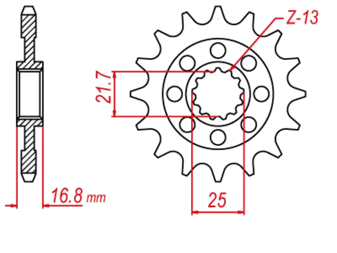 PIGNON MTX COMPATIBLE CST-1373:17