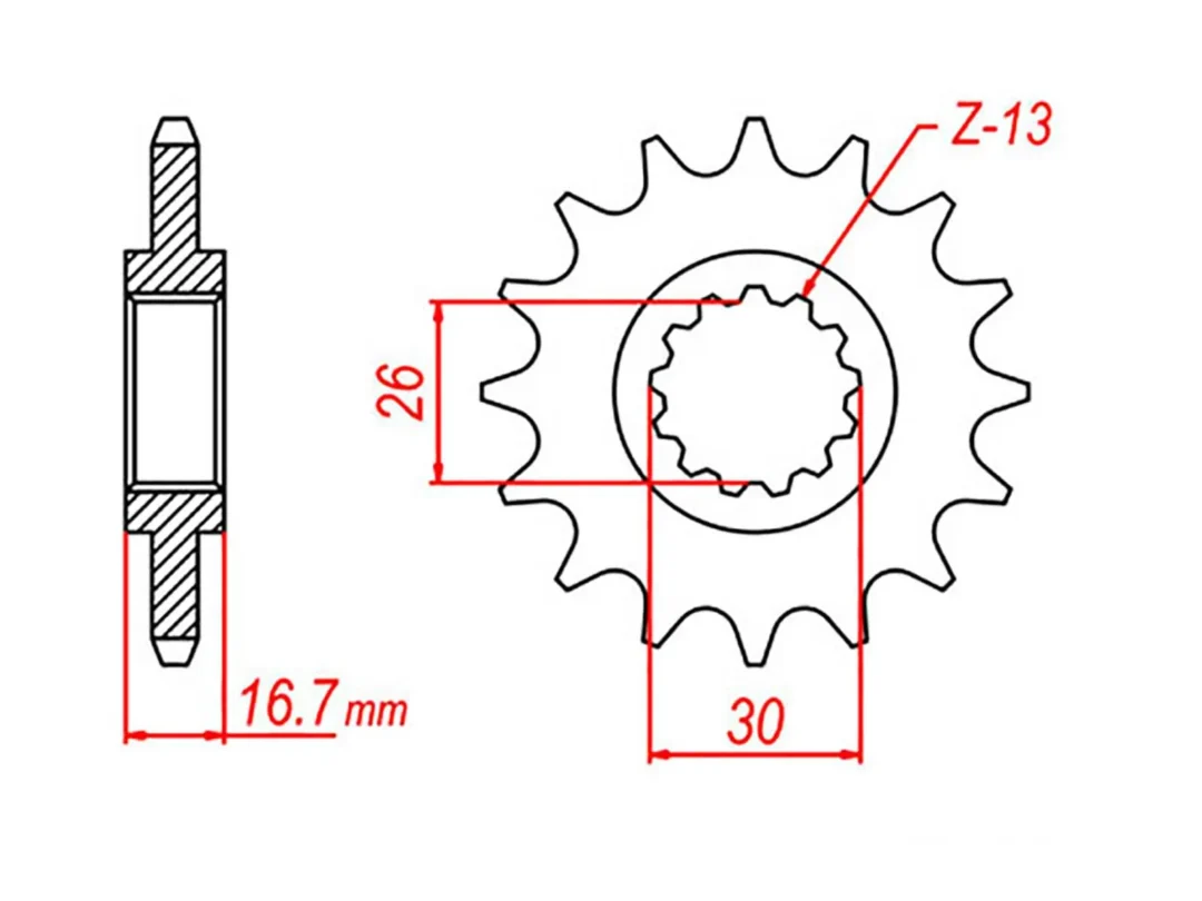 PIGNON MTX COMPATIBLE CST-1370:16