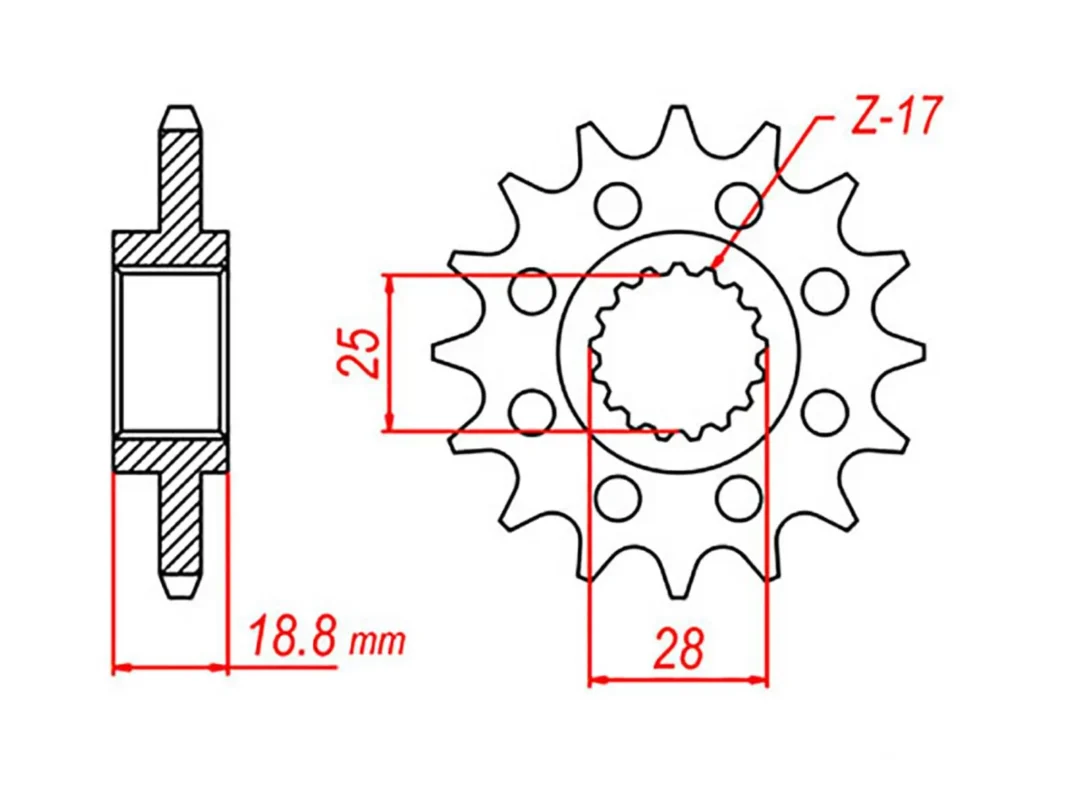 MTX PIGNON COMPATIBLE  F850 GS