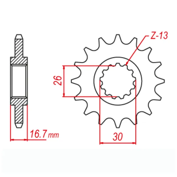 PIGNON MTX COMPATIBLE CST-333:16