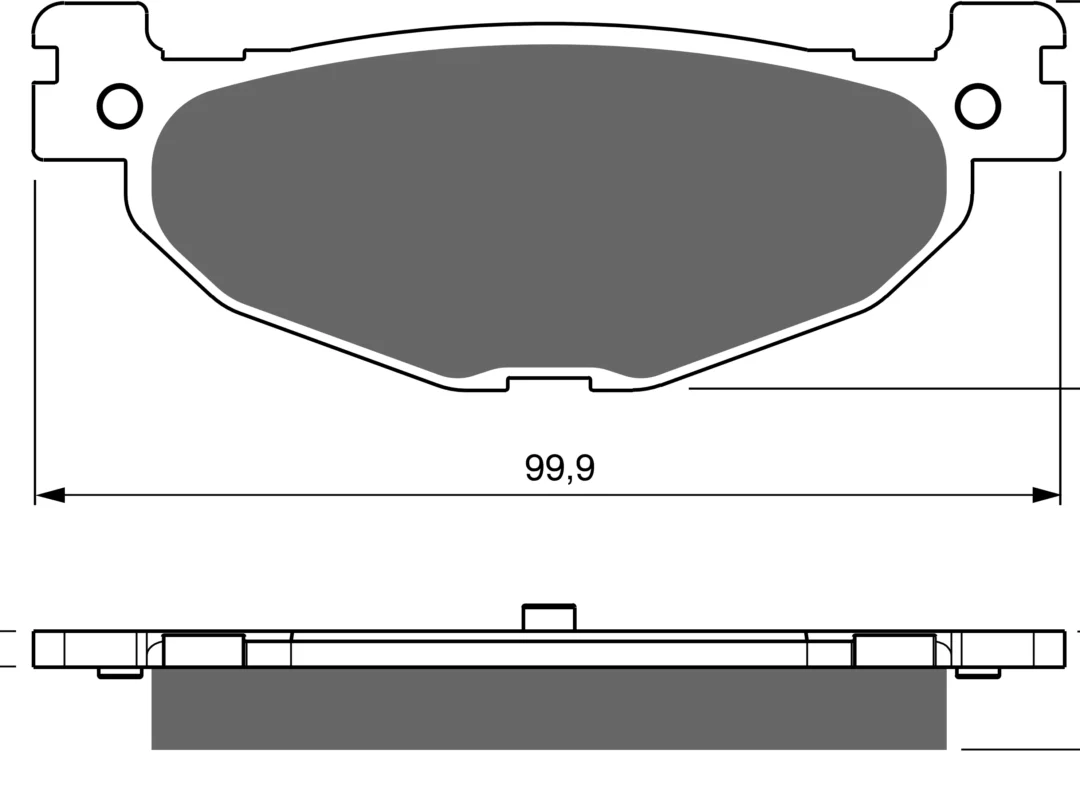 PLAQUETTE DE FRIEN MOTO GOLDFREN AD 268
