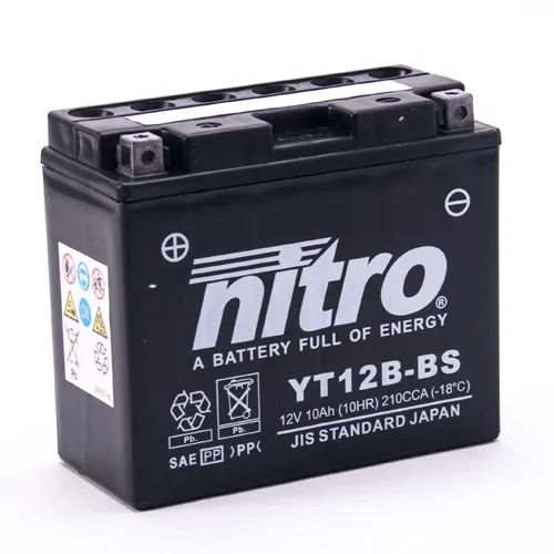 NITRO NT12B-BS AGM open with acid pack