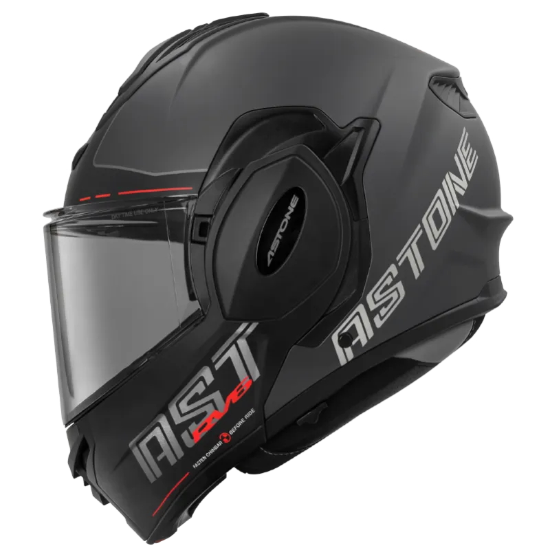 CASQUE ASTONE RV6 GRIS ROUGE