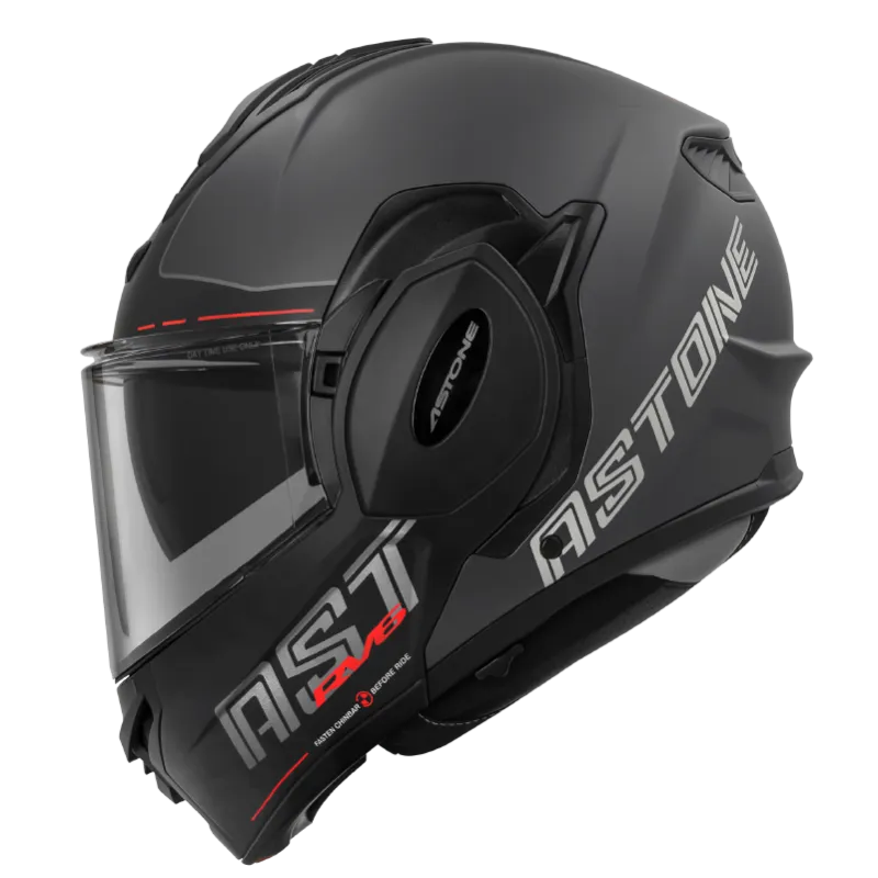 CASQUE ASTONE RV6 GRIS ROUGE