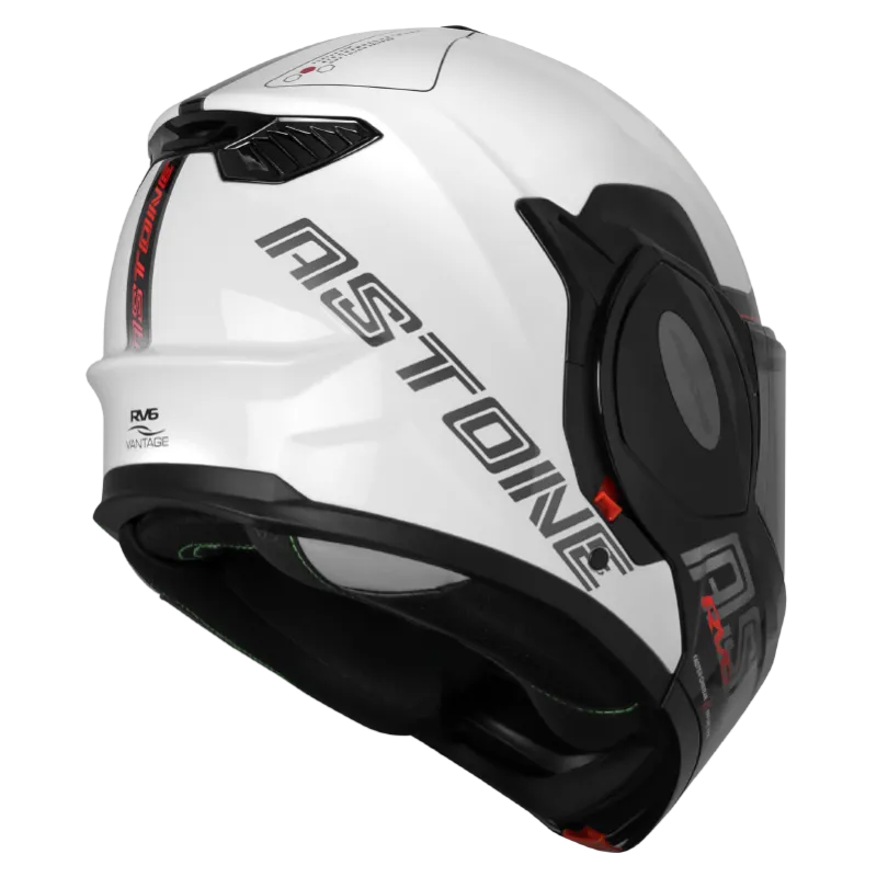 CASQUE ASTONE RV6 BLANC ROUGE
