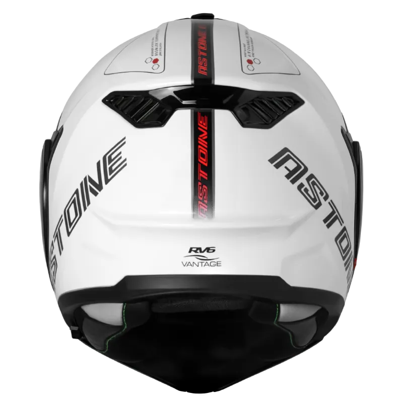 CASQUE ASTONE RV6 BLANC ROUGE