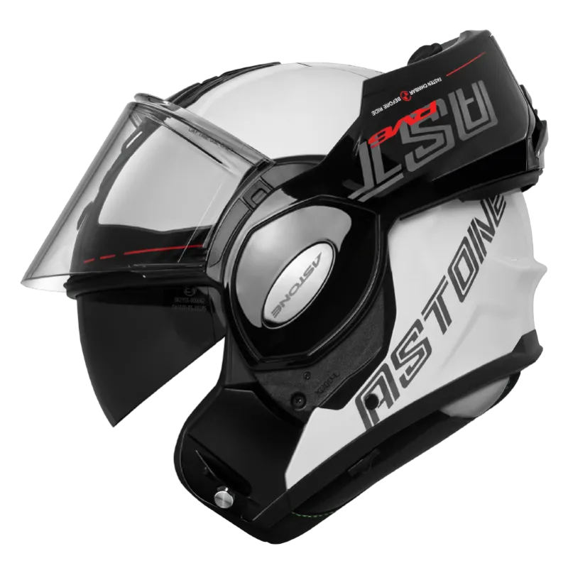 CASQUE ASTONE RV6 BLANC ROUGE