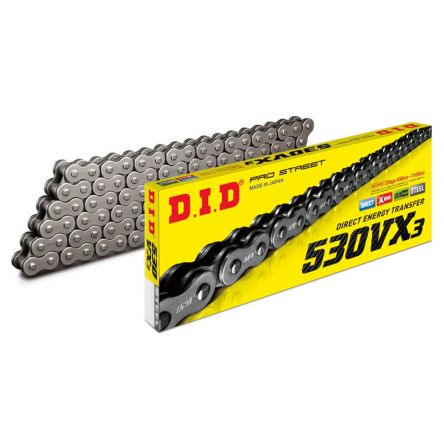 CHAINE TRANSMISSION DID 530-128 VX3 (Gold & Black)