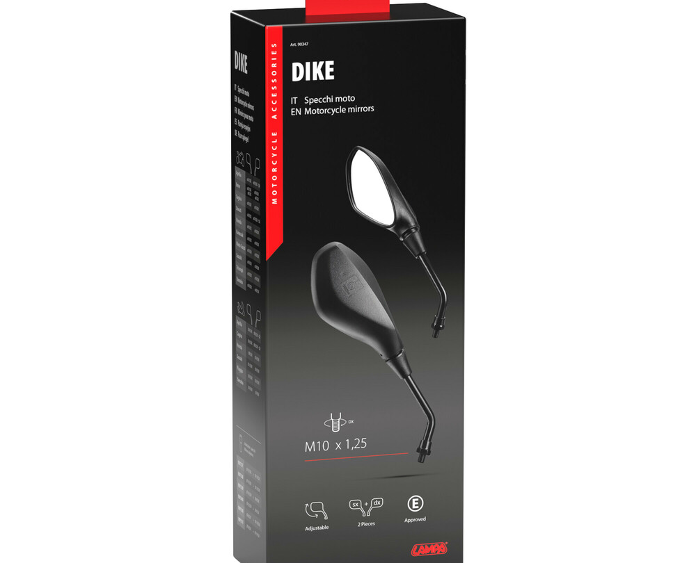 Rétroviseurs Moto Universels Lampa DIKE