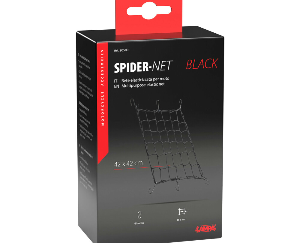 Spider, filet élastique – Noir